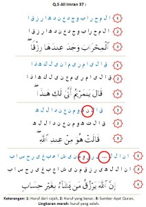 Huruf QS Ali Imran 37